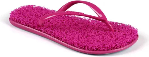 Vista 3 de CLEANUP Chanclas Mujer Mono Fun Pink Exfoliante, Masajista y Relajante Sandalias de tanga cómodas y ligeras Fibras 100% veganas reciclables