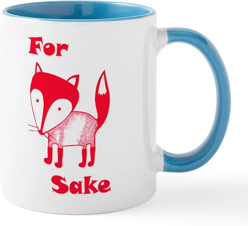 Vista 33 de CafePress Taza de café de cerámica For Fox Sake de 11 oz (11.0 fl oz)