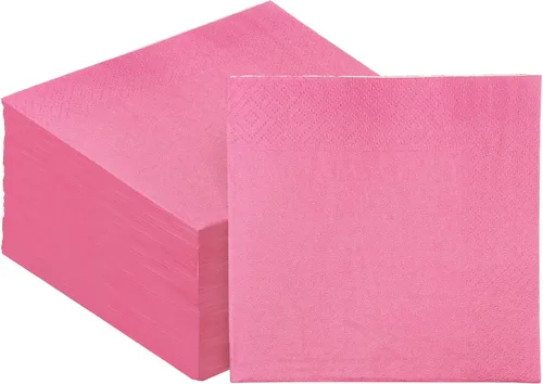 Vista 20 de Servilletas de cóctel de 24 colores de 5 x 5 pulgadas desechables servilletas de papel para bebidas para cóctel, boda, cena, fiesta de cumpleaños