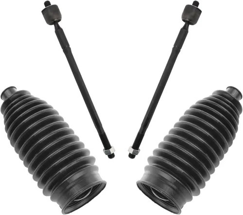 Vista 160 de TRQ Kit de dirección delantera con barra de acoplamiento de fuelle de piñón y cremallera compatible con Toyota Echo 2000-2005