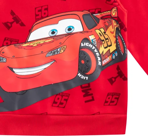 Vista 5 de Disney Cars Lightning McQueen - Sudadera con capucha para niños pequeños, pequeños y grandes