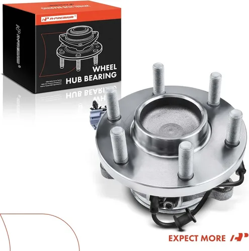Vista 9 de A-Premium 2 rodamientos de rueda delantera y conjunto de cubo compatibles con Nissan Frontier 2005-2023, Pathfinder 2005-2012, Xterra 2005-2015