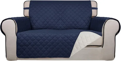 Vista 164 de PureFit - Funda de sofá acolchada reversible, protector de muebles impermeable, funda de sofá lavable con espuma antideslizante y correas elásticas