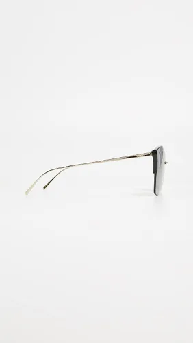 Vista 5 de Prada PR 21US KUI5S0 - Lentes de sol de plástico negrodorado con diseño de ojo de gato, lentes grises