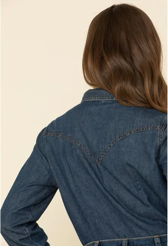 Vista 5 de Wrangler Camisa retro de manga larga para mujer