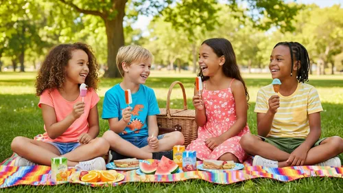 Vista 7 de Paletas de postre de caramelo de 24 unidades, batido, helado y paleta, crema de fresa, crema de naranja y lechones de crema de arándanos