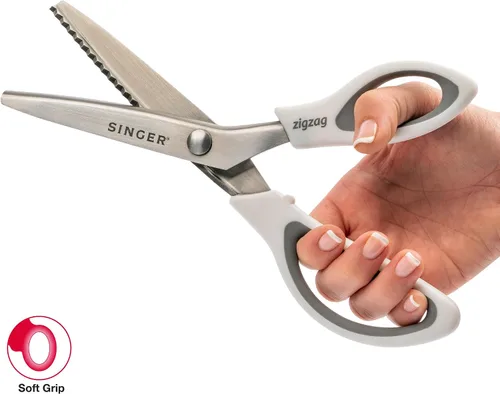 Vista 7 de SINGER Tijeras de 9" con dientes para tela - Tijeras en zigzag para tela