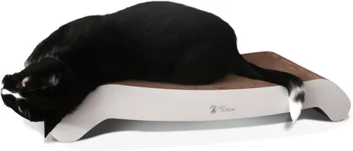 Vista 10 de PetFusion Almohadilla abatible para rascar gatos, 2 diseños en uno Estándar - Blanco