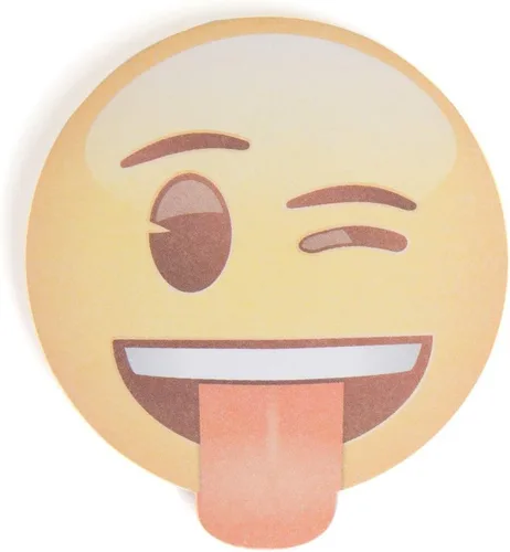 Vista 2 de Artículos de fiesta de Emojis, adhesivos acolchados con citas