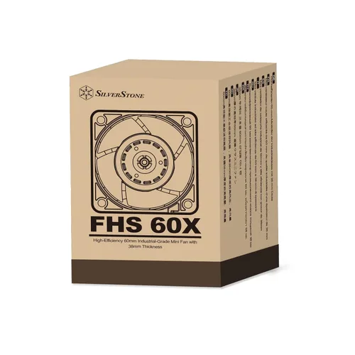 Vista 6 de Silverstone Tecnología FHS 60X Ventilador industrial/servidor PWM de alto rendimiento (hasta 15,000 rpm) 2.362 in x 1.496 in PWM, SST-FHS60X