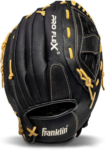 Vista 9 de Franklin Sports Baseball Glove - Proflex Adult Baseball + Softball Glove - Outfield + Infield - Right and Left Hand