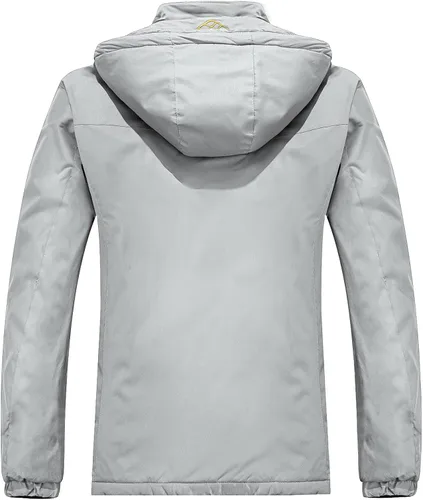 Vista 2 de INVACHI Mens ski Jacket Waterproof Warm Winter Snow Jacket Mountain Windbreaker Hooded Raincoat