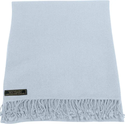 Vista 2 de CJ Apparel 100% Cashmere Shawls Shawl Scarf Wrap Stole Scarves Wraps Stoles Azul bebé