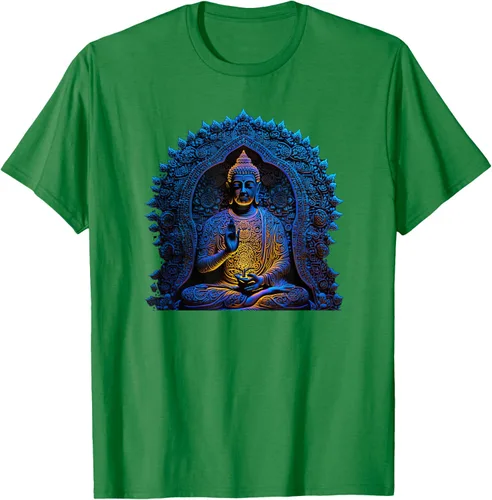 Vista 58 de Estatua de Buda Yoga Budismo Zen Buddhism Meditation T-Shirt Negro