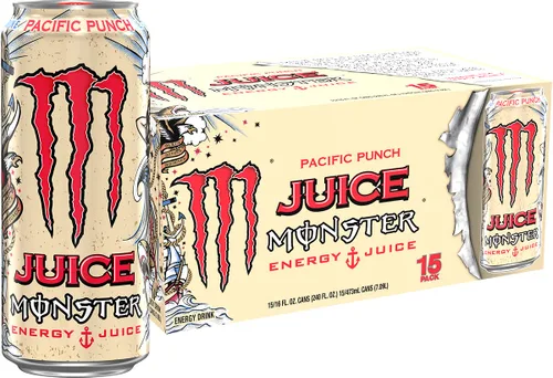Vista 27 de Monster Energy Rehab Té Verde + Energía, Té Helado Energético, Bebida Energética 15.5 onzas (Paquete de 15) Té helado energético, paquete de 15