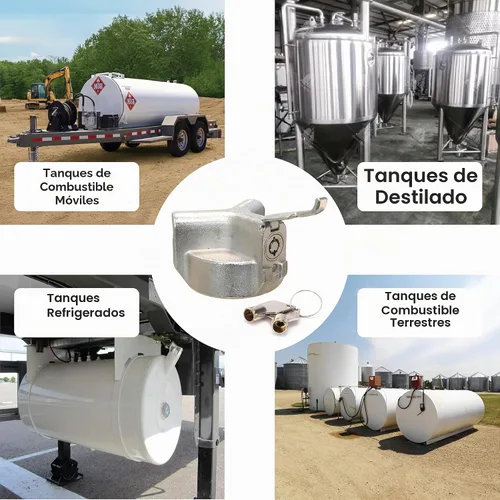 Vista 3 de La tapa de bloqueo sin ventilación Flow Security Systems para aceite de calefacción, refrigeradores, transferencia y tanques de combustible