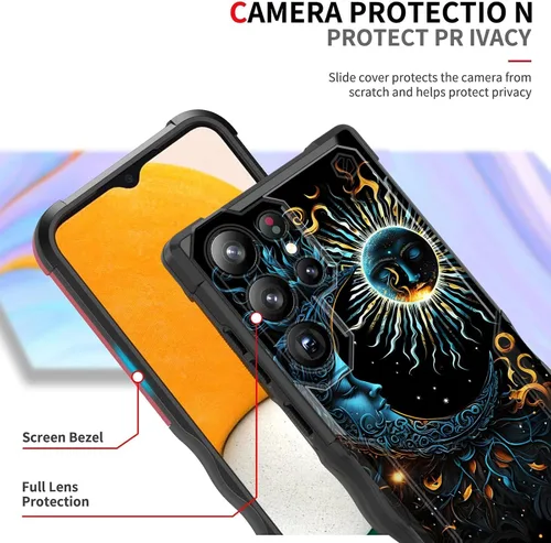 Vista 270 de Funda para Galaxy A14 5G, [Doble Capa][Protección contra Caídas de Grado Militar de 10 Pies] [Antideslizante] Funda Resistente a Prueba de Golpes