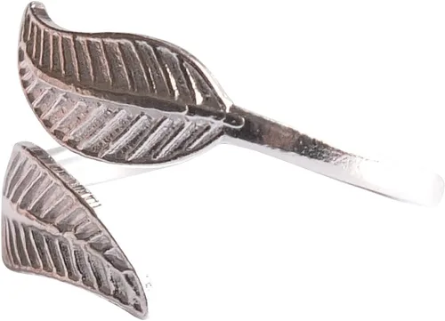 Vista 10 de Handmade Silver Leaf Wrap Adjustable Toe Ring, 925 Sterling Silver, Classic Floral Open Toe, Pinky or Knuckle Rings for Women, foot bare jewelry