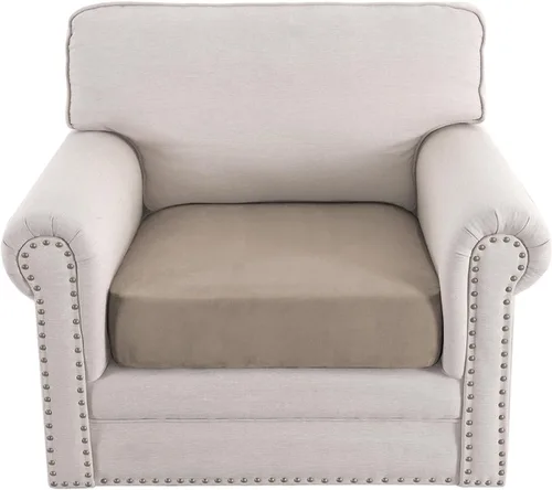 Vista 22 de H.VERSAILTEX Funda de asiento de gamuza elástica para sala de estar, fundas de sofá aptas para mascotas, fundas de sofá gruesas y suaves, lavables