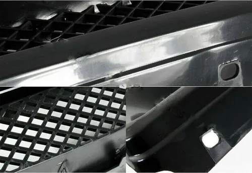 Vista 7 de Protector de rejilla superior para parachoques delantero, malla ABS negra, entrada de aire para Honda Civic EJ/EK Type R 1996-1998