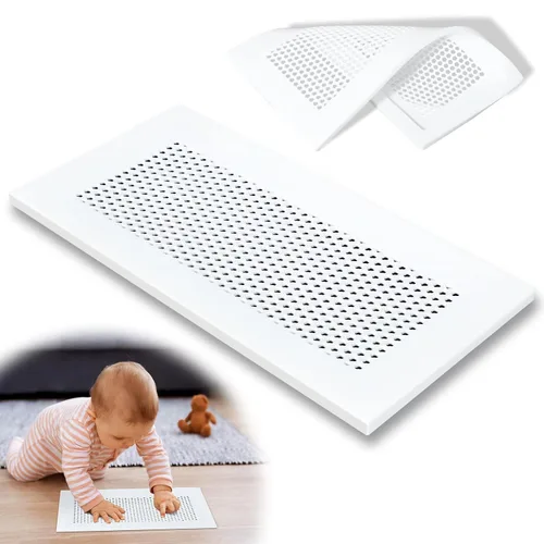Vista 13 de Orzbow Cubierta de ventilación de silicona suave a prueba de bebés para pared del hogar, techo, suelo, deflector de ventilación de piso a prueba