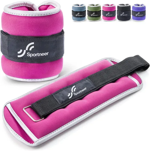 Vista 15 de Sportneer Pesas de tobillo para muñeca, par de pesas de 1/2/4/6/10 libras para hombres, mujeres, niños, entrenamiento de fuerza, juego de pesas