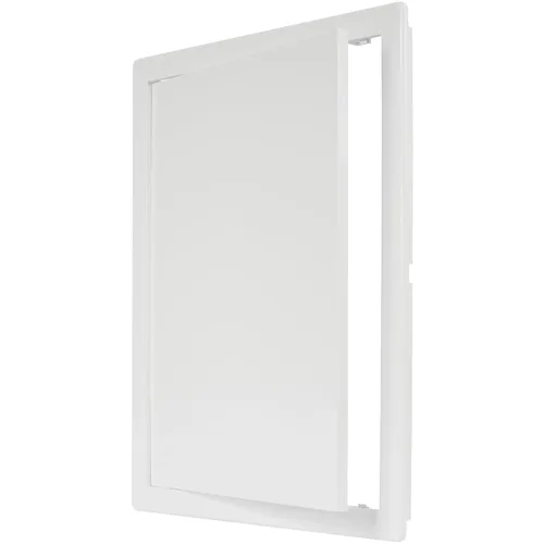 Vista 16 de Panel de acceso de plástico negro de 6" x 6". Panel de puerta de conducto de servicio. Panel de acceso de pared para fontanería, electricidad
