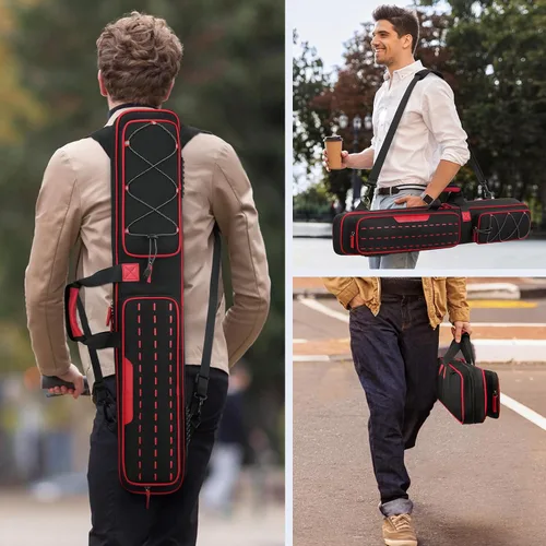 Vista 6 de BOSSTIN Estuche para taco de billar, 3 x 4 / 5 x 5 pulgadas, accesorios para taco de billar, funda acolchada suave