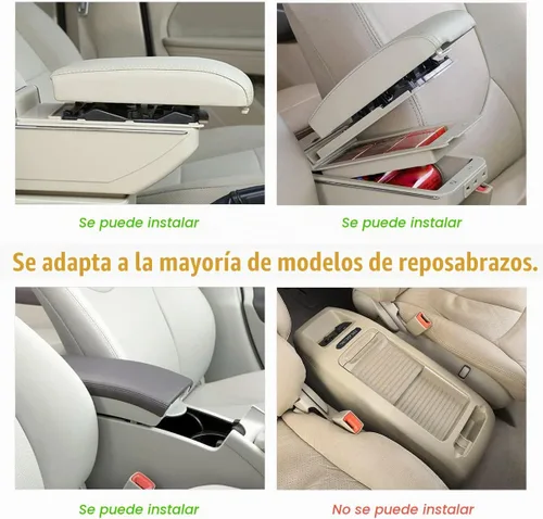 Vista 6 de Moly Magnolia - Funda brillante para consola central de auto, almohadilla de reposabrazos de diamante de moda, cojín protector de brazo de cristal