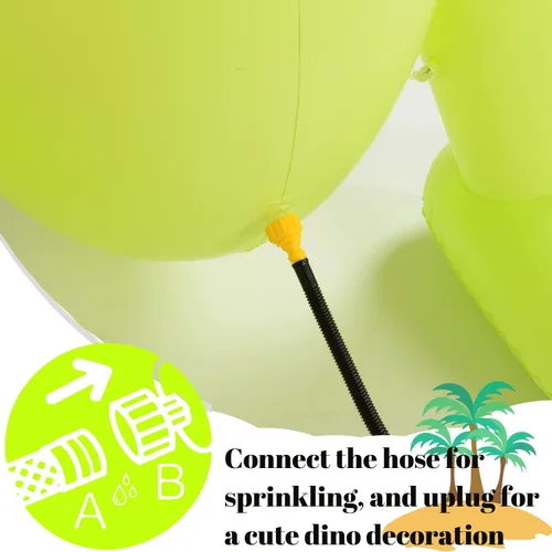 Vista 7 de Float Joy Rociador inflable de 5.5 pies, dinosaurio gigante T-REX, gran regalo para niños y adultos, juguete de agua para decoración de fiesta