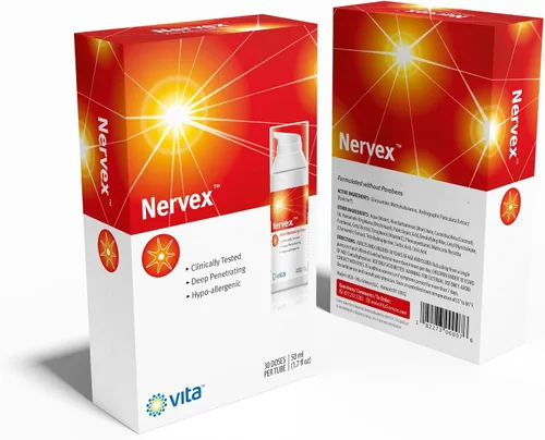 Vista 6 de Alivio del dolor por neuropatía con árnica de Nervex, R-ALA, B1, B5, B6, capsaicina, MSM. Calmar y regenerar. Reduzca el ardor, el hormigueo