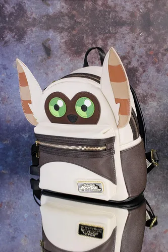 Vista 5 de Avatar The Last Airbender Momo - Mochila de piel sintética, Blanqueado, Mochila