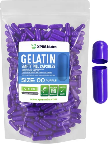 Vista 20 de XPRS Nutra Cápsulas vacías tamaño 00 – 100 cápsulas vacías de gelatina – Pastillas de relleno de cápsulas de bricolaje – Cápsulas de gel rellenables