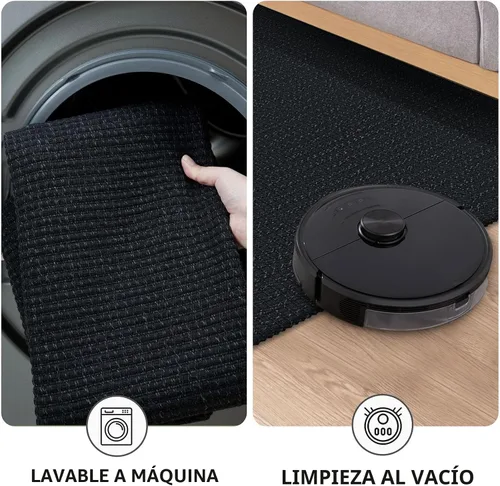 Vista 7 de KOZYFLY - Tapetes de pasillo, lavables, con respaldo de goma antideslizante, tapete de algodón para pasillo interior, entrada, puerta trasera