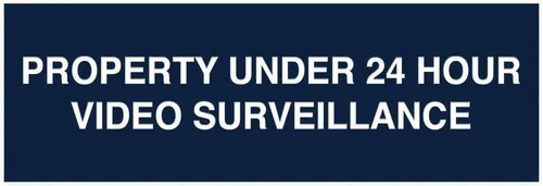 Vista 15 de Signs ByLITA Basic Property - Señal de video bajo vigilancia (24 horas), tamaño pequeño