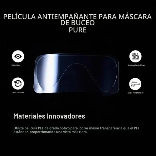 Vista 3 de #270Pro Pure Película antivaho para máscaras de buceo CRESSI Z2
