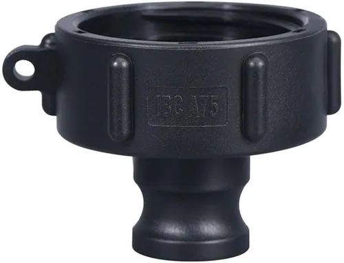 Vista 8 de IBC - Adaptador de manguera de tanque de mano, rosca gruesa hembra de 2 pulgadas a Camlock, conector rápido (2 pulgadas macho)