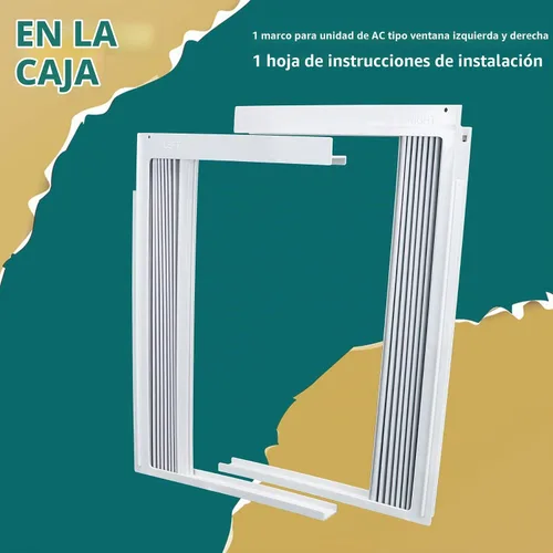 Vista 8 de Daisypower Kit de cortina de paneles laterales de aire acondicionado de ventana con marco, panel lateral de aislamiento de CA para ventanas