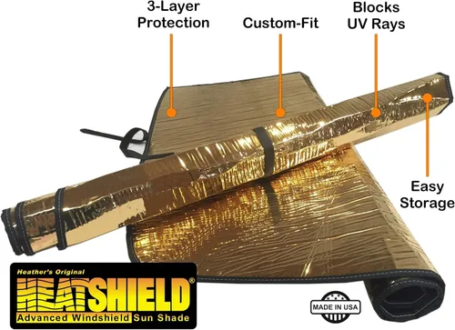 Vista 4 de HeatShield, The Original parasol para parabrisas, ajuste personalizado para Honda Odyssey Minivan con sensor 2011, 2012, 2013, 2014, 2015, 2016
