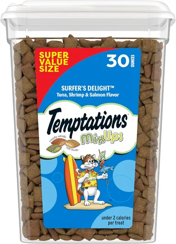 Vista 21 de Golosinas Temptations clásicas para gatos, empaque múltiple