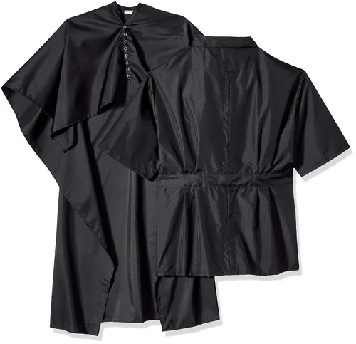 Vista 2 de Scalpmaster Conjunto de chaqueta de peluquero y capa de corte, color negro
