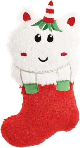 Vista 7 de iscream Mini almohada reversible en forma de calcetín con lentejuelas rojas y verdes y piel sintética de 10 pulgadas con cremallera Calcetín
