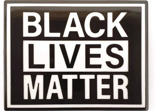 Vista 3 de Black Lives Matter - Pin esmaltado, 1-12 pulgadas de ancho x 1 18 pulgadas de alto