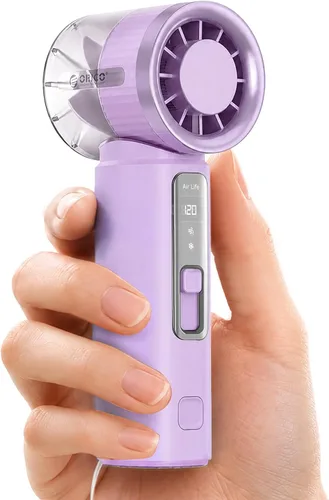 Vista 9 de ORICO Mini ventilador turbo portátil de mano con refrigeración por hielo Blanco