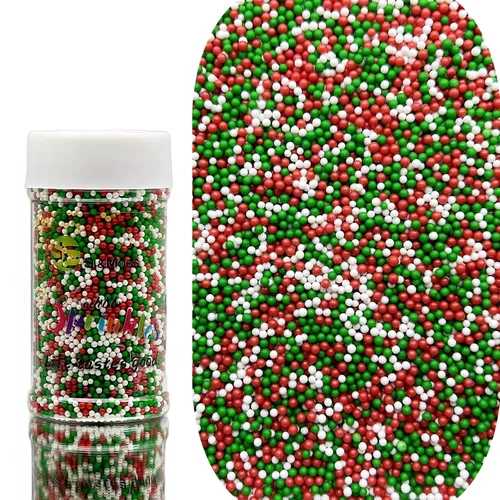 Vista 7 de SE Si&Moos Pink Nonpareil Sprinkles - Mini perlas comestibles de 0.079 in Rosa bebé