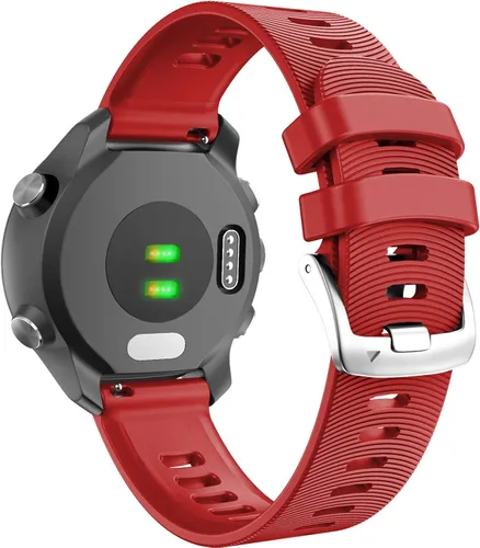 Vista 7 de ANCOOL Correa de reloj Garmin Forerunner 245/165/55/645, correa de reloj deportiva de silicona de 0.787 pulgadas compatible con Garmin Vivoactive