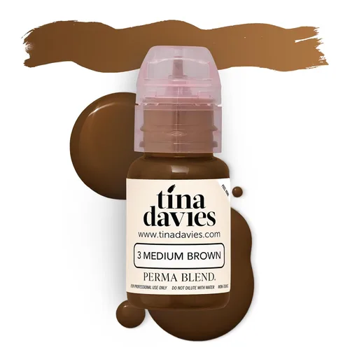 Vista 12 de Tina Davies Professional X Perma Blend Pigmento para cejas – Maquillaje permanente para cejas – Los colores curan fieles al tono – Alta retención