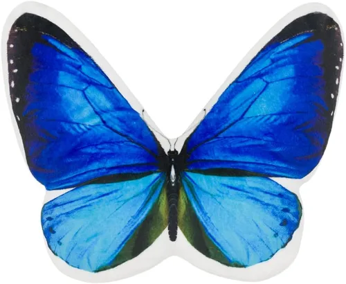 Vista 18 de JWH Almohada decorativa de mariposa 3D, almohada de animales estética, de peluche, funda de almohada con estampado de bonito cojín para cama, sofá
