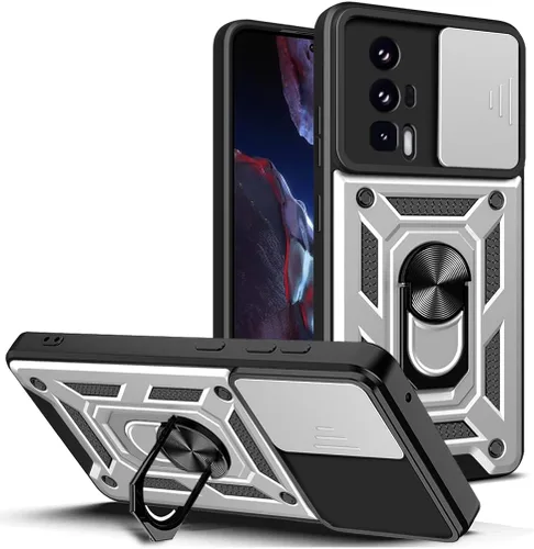 Vista 54 de Compatible con Tecno Camon 18P Bracket Shell, Slide Camera Lens Cover Case Azul