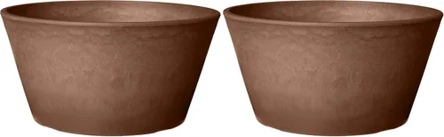 Vista 10 de Arcadia Garden Products PSW Pot Collection TD25C - Maceta compuesta de plástico/piedra/madera de bulbo poco profundo